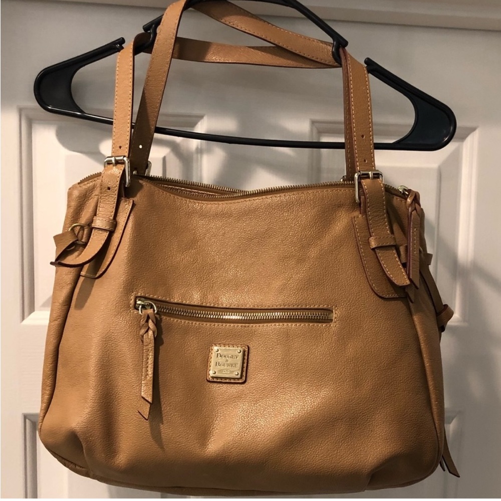 Dooney & Bourke Tan Leather Shoulder Bag